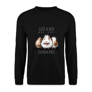 Cobaye garçon - Sweat-shirt Unisexe - noir - Devant - Alina (178cm) & Michal (187cm)