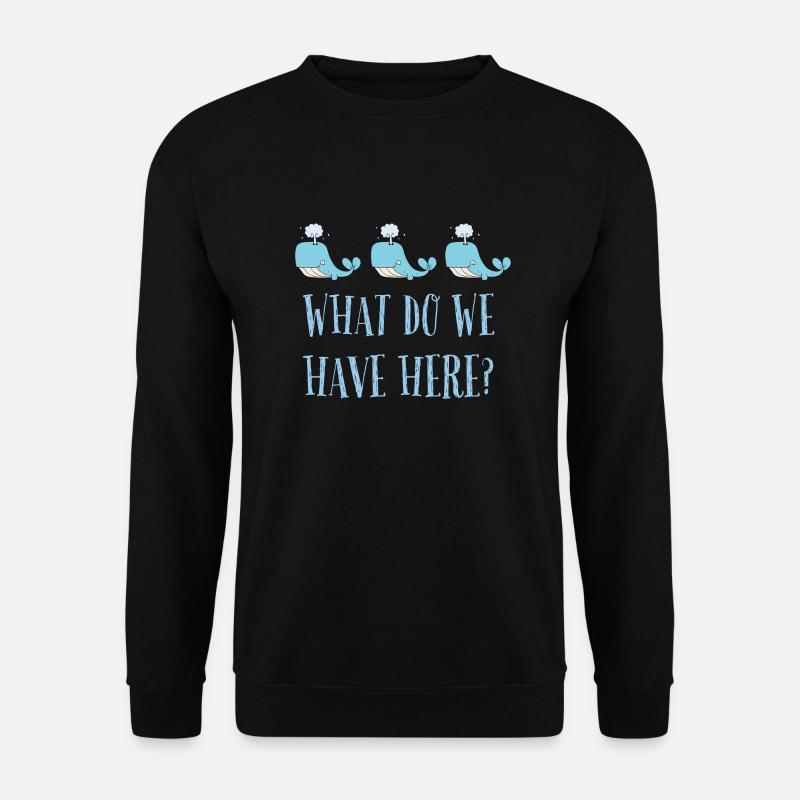 Wal Wal Wal Wal, was haben wir denn hier... - Unisex Pullover - Schwarz
