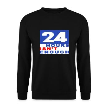 Comfort T-Shirt 24 hours - Unisex Pullover - Schwarz - Vorne - Alina (178cm) & Michal (187cm)