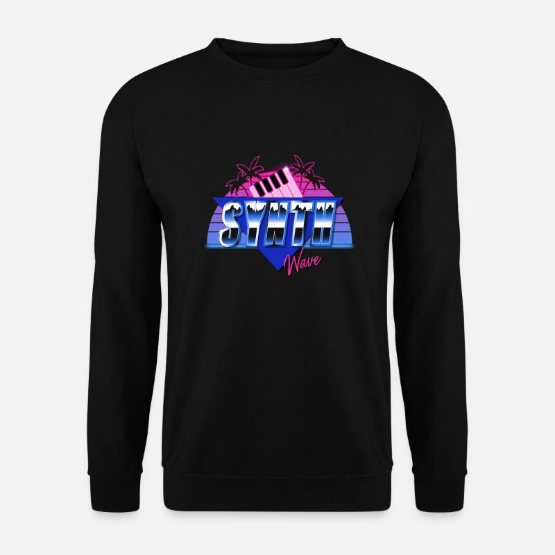 Synthwave - Sweat-shirt Unisexe - noir