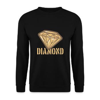 Diamant - Unisex Pullover - Schwarz - Vorne - Alina (178cm) & Michal (187cm)