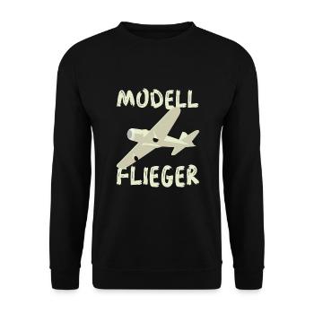 Modellflieger - Unisex Pullover - Schwarz - Vorne - Alina (178cm) & Michal (187cm)