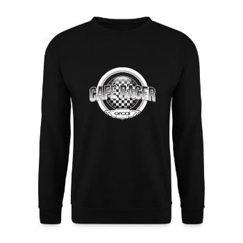 Café Racer - Unisex Sweatshirt - black - Front - Alina (178cm) & Michal (187cm)