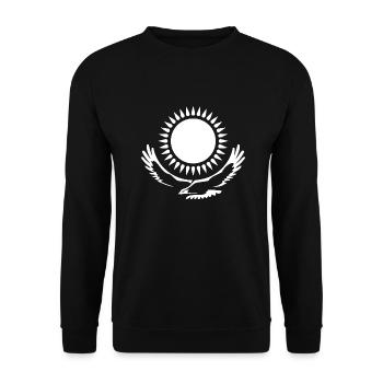 Kazakhstan République cadeau Kazakh Kazaïa - Sweat-shirt Unisexe - noir - Devant - Alina (178cm) & Michal (187cm)