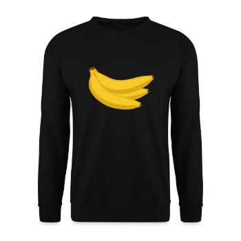 Bananen - Unisex Pullover - Schwarz - Vorne - Alina (178cm) & Michal (187cm)