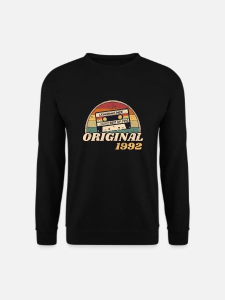 Vintage Retro Kassette Legendary; MIX BEST OF 1992 - Unisex Pullover - Schwarz