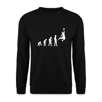 Basketball Evolution with Basketballer - Unisex Sweatshirt - black - Front - Alina (178cm) & Michal (187cm)