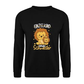 Je serai grande sœur en 2022 pour les frères et sœurs - Sweat-shirt Unisexe - noir - Devant - Alina (178cm) & Michal (187cm)