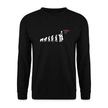 Basketball Evolution - Unisex Sweatshirt - black - Front - Alina (178cm) & Michal (187cm)