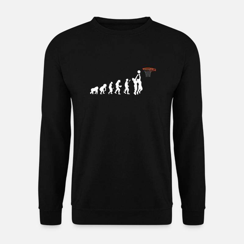 Basketball Evolution - Unisex Pullover - Schwarz