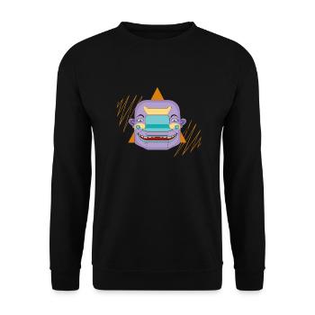 Mr. Stretchy - Unisex Pullover - Schwarz - Vorne - Alina (178cm) & Michal (187cm)