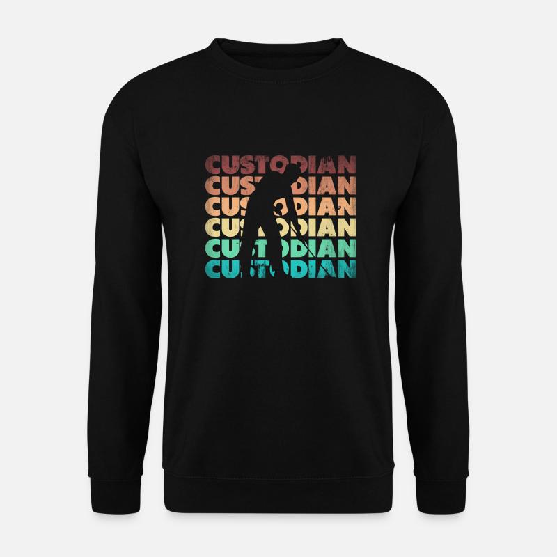 Gardien d’école Janitor Silhouette - Sweat-shirt Unisexe - noir