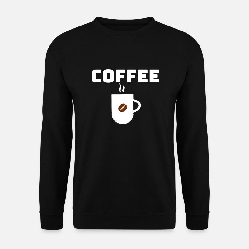 coffee bean brew cup - Unisex Sweatshirt - black