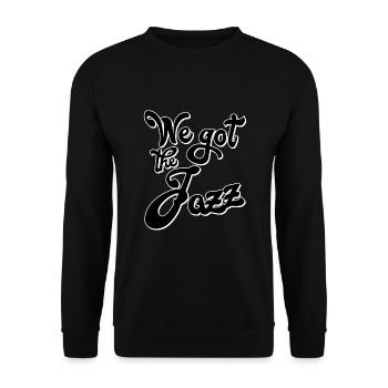 We got the Jazz - Unisex Pullover - Schwarz - Vorne - Alina (178cm) & Michal (187cm)