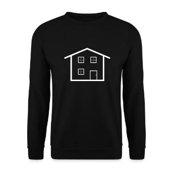Haus - Unisex Pullover - Schwarz - Vorne - Alina (178cm) & Michal (187cm)