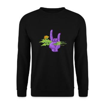 Off to the garden - Unisex Sweatshirt - black - Front - Alina (178cm) & Michal (187cm)