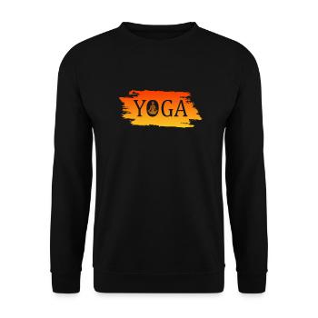 Yoga - Unisex Pullover - Schwarz - Vorne - Alina (178cm) & Michal (187cm)