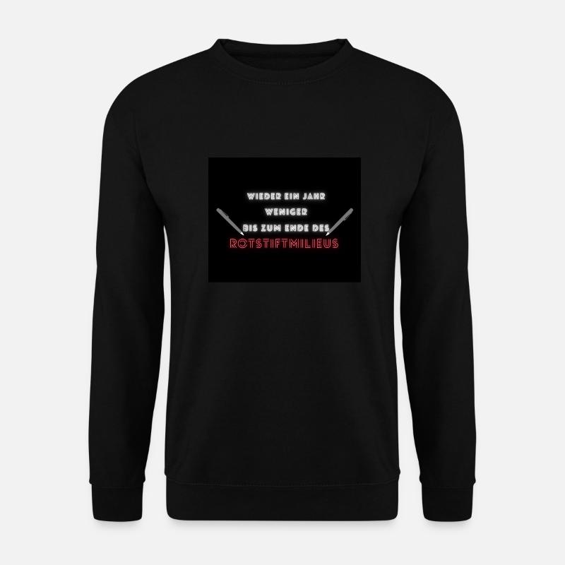 Schule/Rotstift - Unisex Pullover - Schwarz