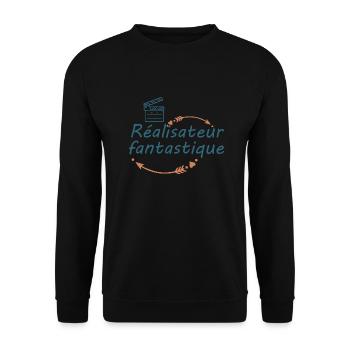 Tshirt homme Bientôt dessinatrue veuillez patiente - Sweat-shirt Unisexe - noir - Devant - Alina (178cm) & Michal (187cm)