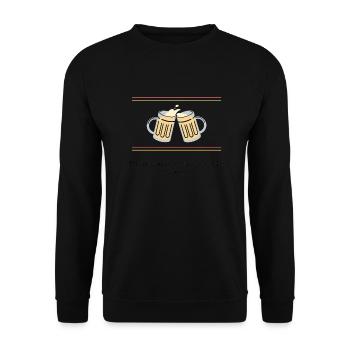 Tu me mets la petite soeur - Sweat-shirt Unisexe - noir - Devant - Alina (178cm) & Michal (187cm)
