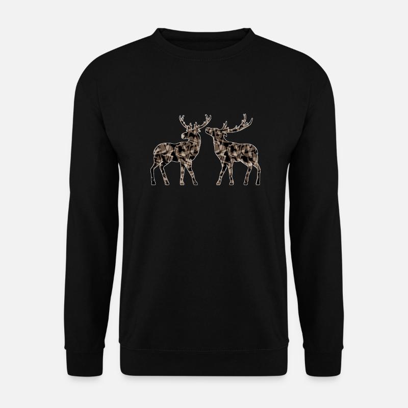 Hirsch - Unisex Pullover - Schwarz
