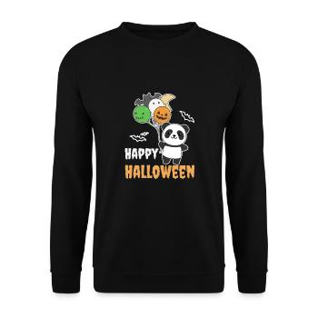 Panda Halloween Ballons pour enfants Pandas mignons - Sweat-shirt Unisexe - noir - Devant - Alina (178cm) & Michal (187cm)