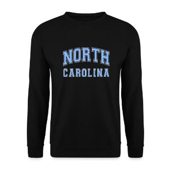 North carolina - Unisex Pullover - Schwarz - Vorne - Alina (178cm) & Michal (187cm)