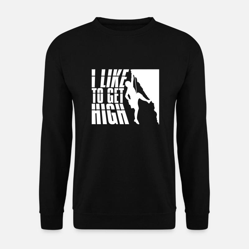 like to get high - Unisex Sweatshirt - black