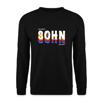 Der beste Sohn der Welt - Unisex Pullover - Schwarz - Vorne - Alina (178cm) & Michal (187cm)