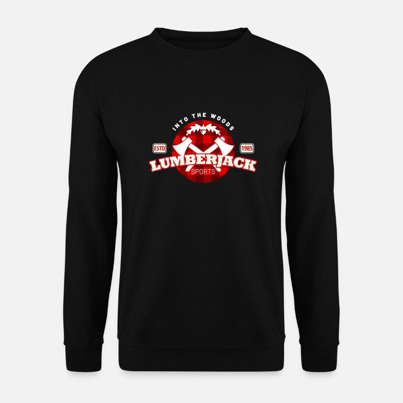 lumberjack karomuster - Unisex Pullover - Schwarz