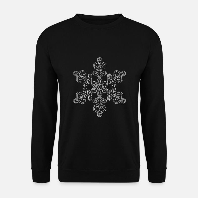 Snowflake Mandala - Unisex Sweatshirt - black