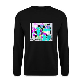 Edgar louis - Unisex Pullover - Schwarz - Vorne - Alina (178cm) & Michal (187cm)