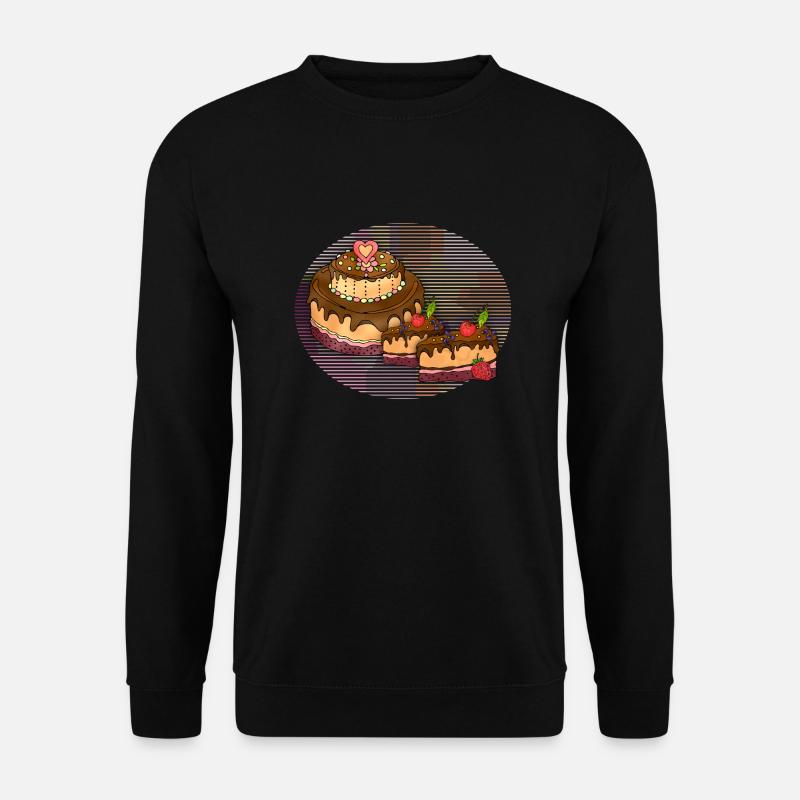 Kuchen - Unisex Pullover - Schwarz