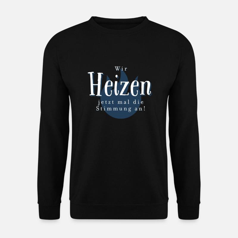 Heizen, Heizung, Gas, Gasheizung, Inflation, Teuer - Unisex Pullover - Schwarz