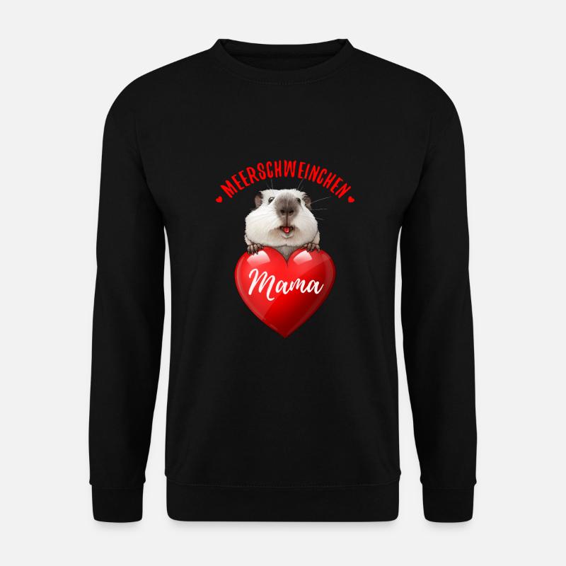 Meerschweinchen Mama - Mutter - Liebe - Unisex Pullover - Schwarz
