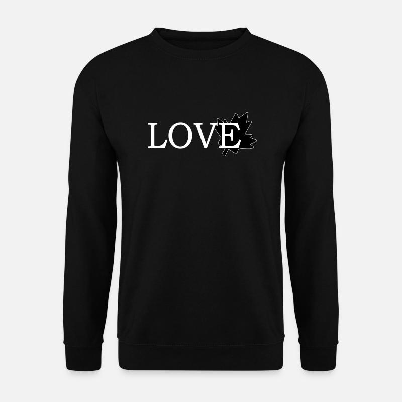 Love Maple Leaf of Canada - Unisex Sweatshirt - black