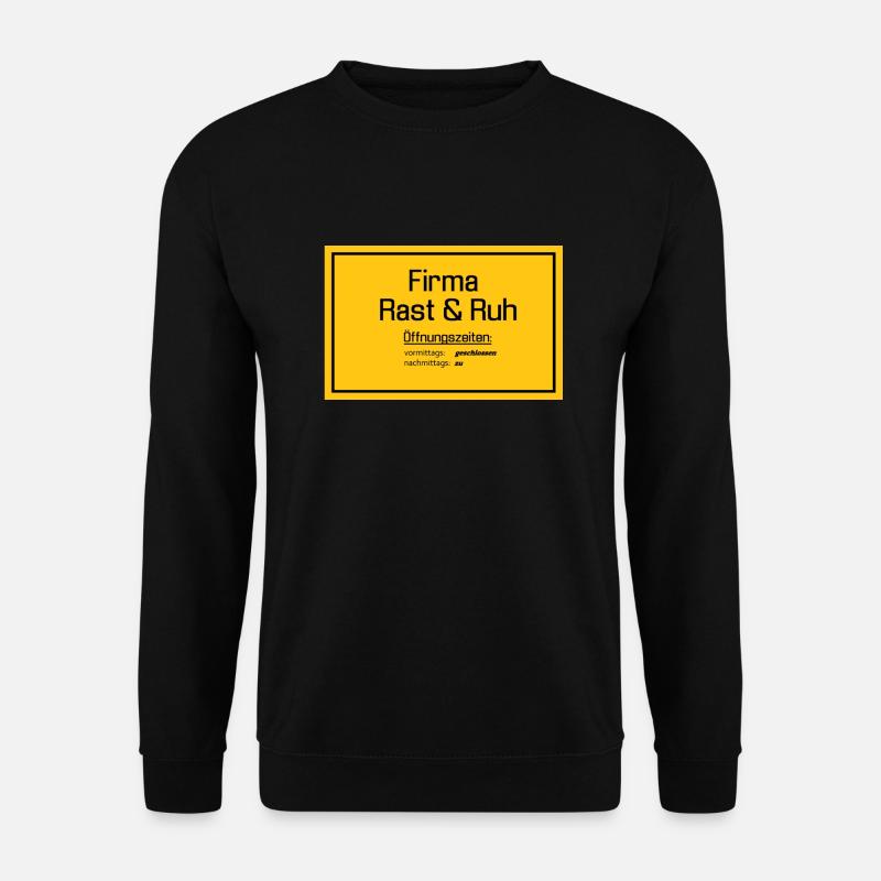 Firma Arbeit Ruhetag - Unisex Pullover - Schwarz