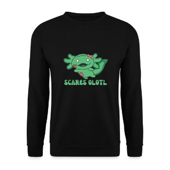 Scares olotl Axolotl Halloween Zombie Costume - Sweat-shirt Unisexe - noir - Devant - Alina (178cm) & Michal (187cm)
