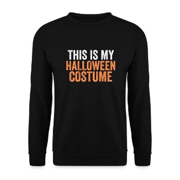 Ceci est mon costume d’Halloween t-shirt costume costume - Sweat-shirt Unisexe - noir - Devant - Alina (178cm) & Michal (187cm)