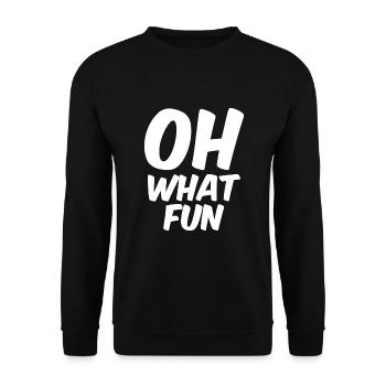 Oh quel plaisir - Sweat-shirt Unisexe - noir - Devant - Alina (178cm) & Michal (187cm)