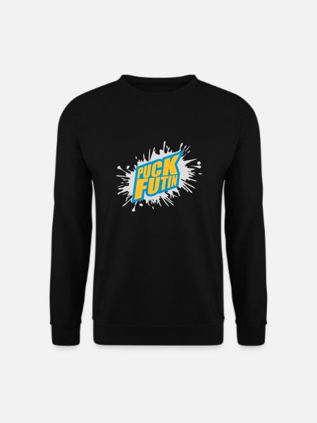 puck futin logo design - Unisex Sweatshirt - black