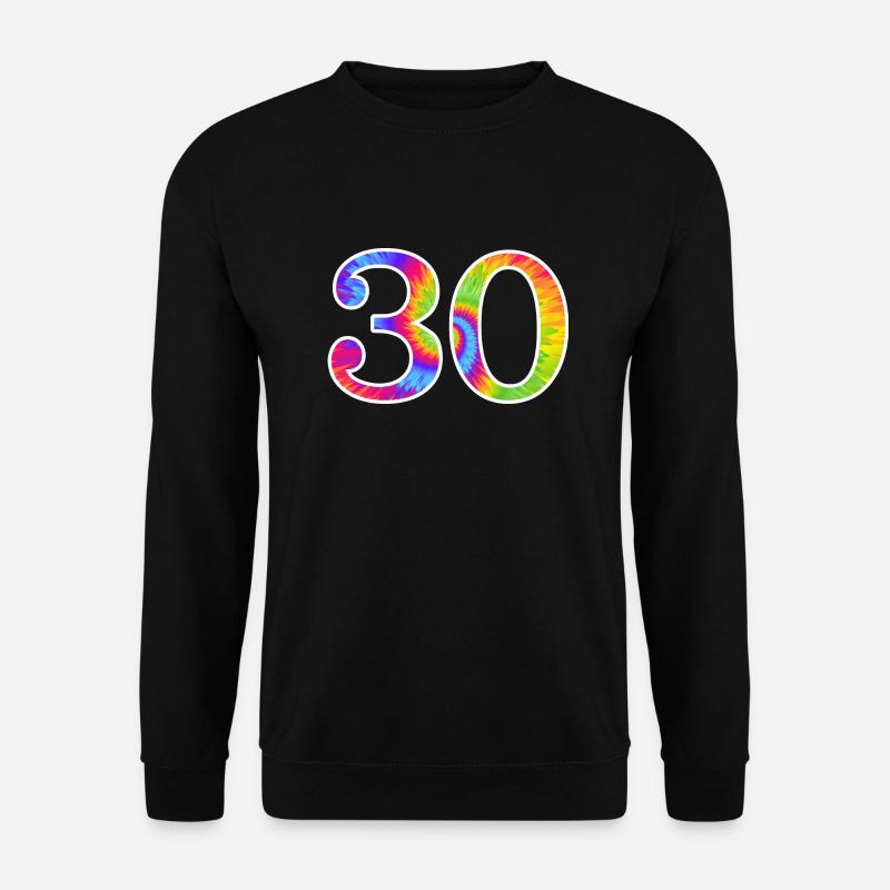 Anzahl 30 - Unisex Pullover - Schwarz