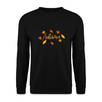 Autumn saison d'automne bienvenue en automne 2022 - Sweat-shirt Unisexe - noir - Devant - Alina (178cm) & Michal (187cm)