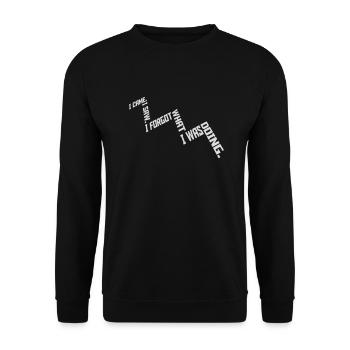 I came saw forget - Unisex Sweatshirt - black - Front - Alina (178cm) & Michal (187cm)