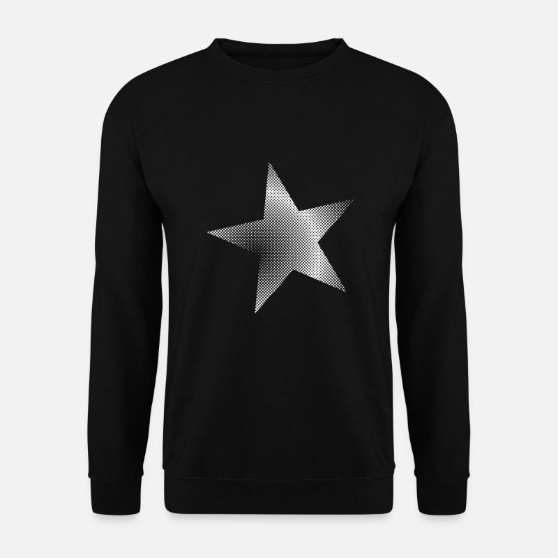 Stern Punkte - Unisex Pullover - Schwarz