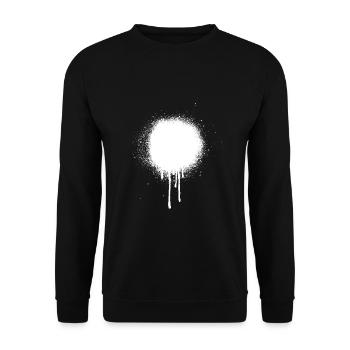 Graffiti stain - Unisex Sweatshirt - black - Front - Alina (178cm) & Michal (187cm)