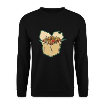 Nouilles d’Asie - Sweat-shirt Unisexe - noir - Devant - Alina (178cm) & Michal (187cm)