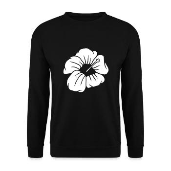 Blume - Unisex Pullover - Schwarz - Vorne - Alina (178cm) & Michal (187cm)