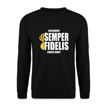 Grenadier - Unisex Pullover - Schwarz - Vorne - Alina (178cm) & Michal (187cm)