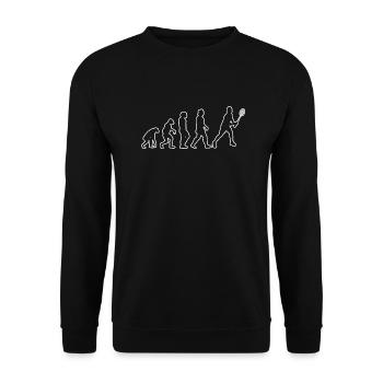 Badminton player Badminton fan Badminton - Unisex Sweatshirt - black - Front - Alina (178cm) & Michal (187cm)
